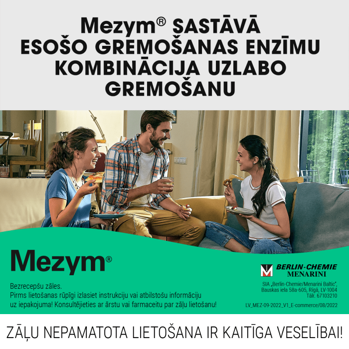 MEZYM 10 000V zarnās šķīstošās tabletes N10  
