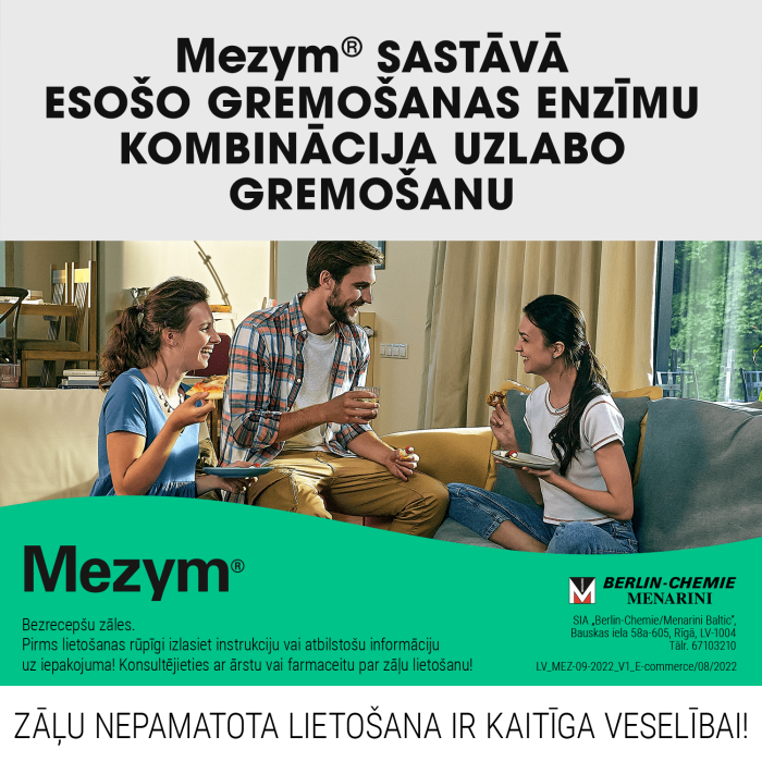 MEZYM 10 000V zarnās šķīstošās tabletes N10  