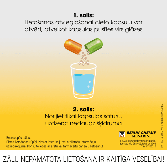 PANGROL 10000 V zarnās šķīstošās cietās kapsulas N50  