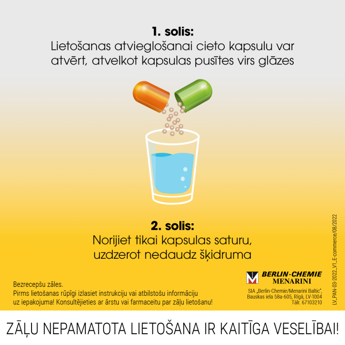 PANGROL 10000 V zarnās šķīstošās cietās kapsulas N50  