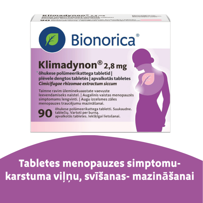 KLIMADYON 2,8mg apvalkotās tabletes N90