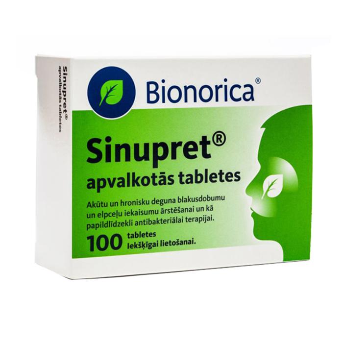 SINUPRET apvalkotās tabletes N100  