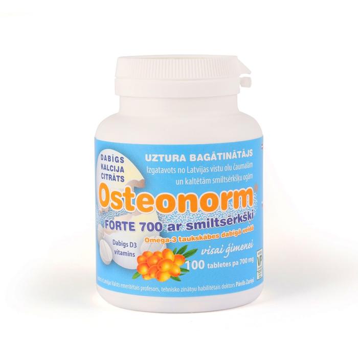 Osteonorm Forte 700 mg ar Smiltsērkšķi tabletes N100