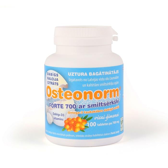 Osteonorm Forte 700 mg ar Smiltsērkšķi tabletes N100