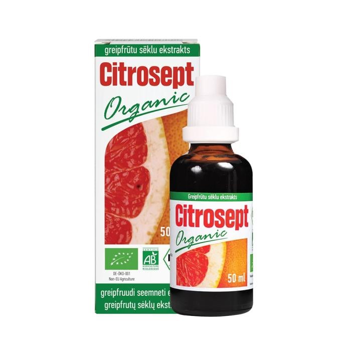 Citrosept Organic uztura bagātinātājs , Greipfrūtu sēklu ekstrakts 50 ml