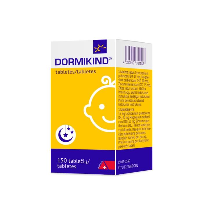 DORMIKIND tabletes N150