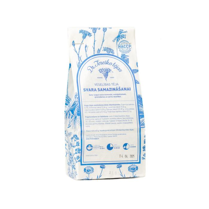 TEREŠKO tēja Svara samazināšanai 60 g 