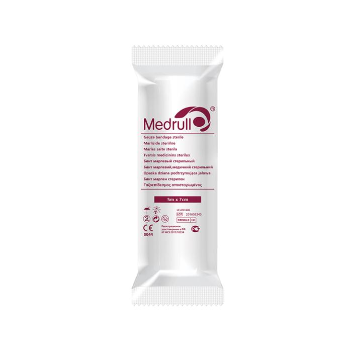 MEDRULL saite marles sterila 5 m x 7 cm