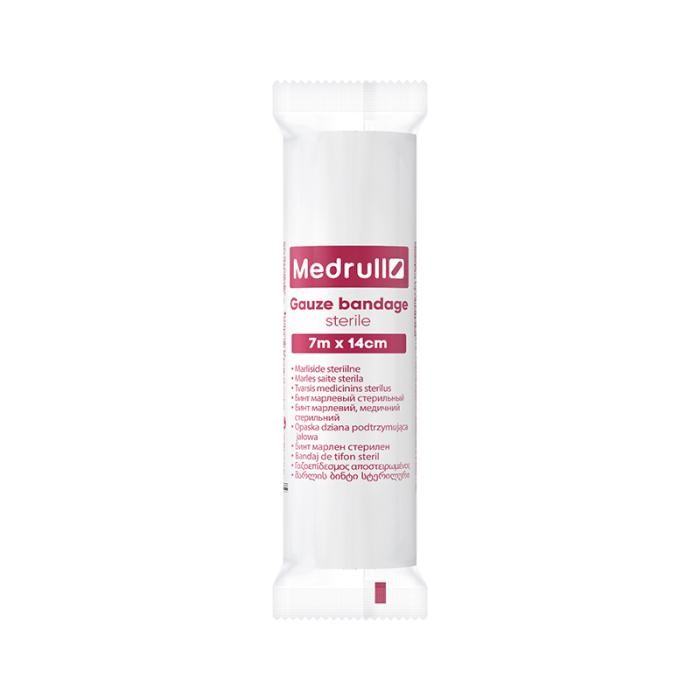 MEDRULL saite marles sterila 7 m x 14 cm