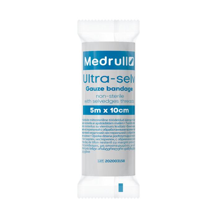 MEDRULL saite Ultra marles nesterila 5 m x 10 cm