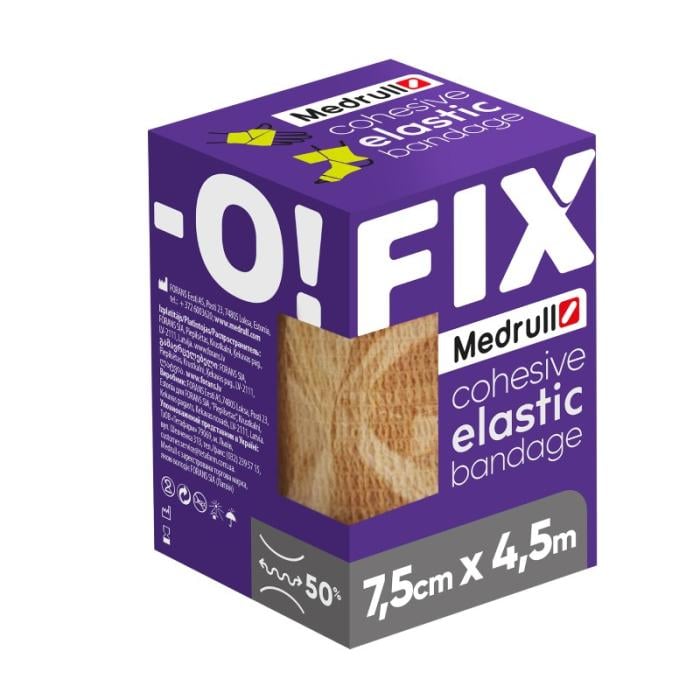MEDRULL Fix-O pašlīpošā elastīgā saite 4.5mx7.5cm