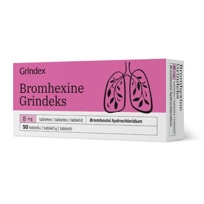 BROMHEXINE 8 mg tabletes N50