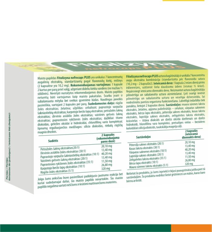 FITOLIZYNA Nefrocaps Plus kapsulas N30