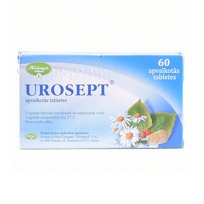 UROSEPT apvalkotās tabletes N60