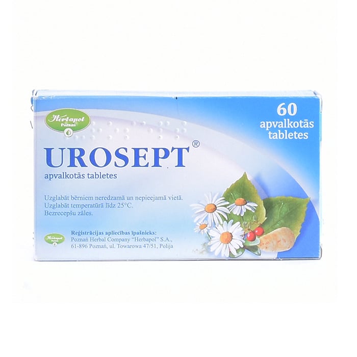 UROSEPT apvalkotās tabletes N60