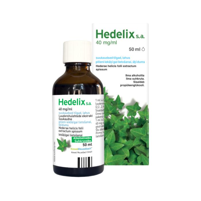 HEDELIX s.a. 40 mg/ml pilieni iekšķīgai lietošanai, šķīdums 50ml