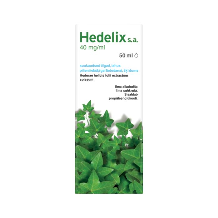 HEDELIX s.a. 40 mg/ml pilieni iekšķīgai lietošanai, šķīdums 50ml