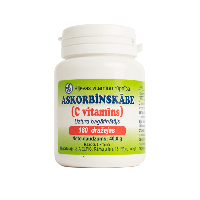 Askorbīnskābe dražejas 40 g N160