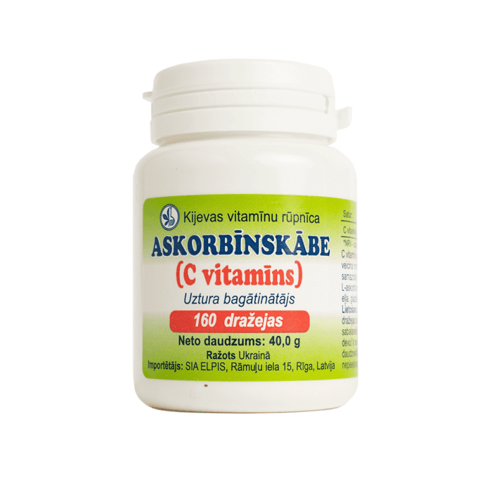 Askorbīnskābe dražejas 40 g N160