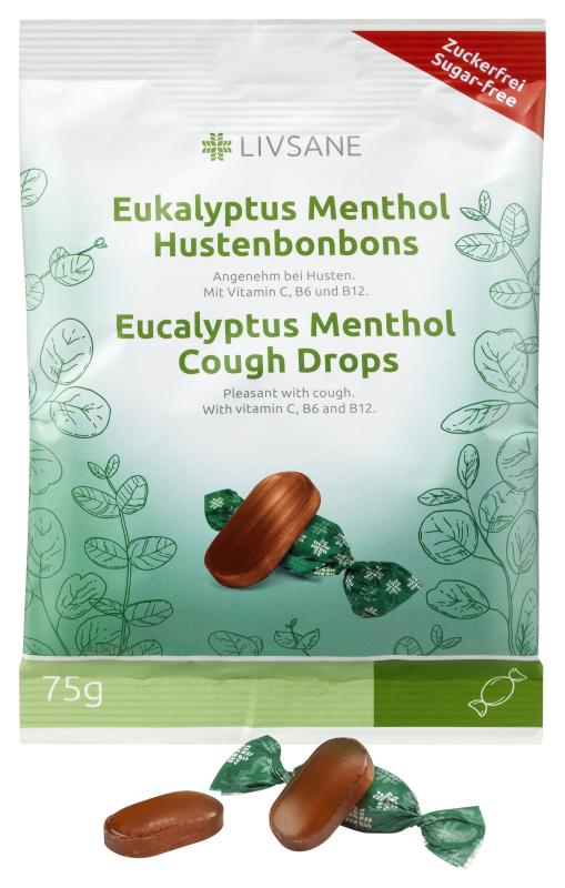 LIVSANE Eikaliptu-Mentola ledenes 75 g
