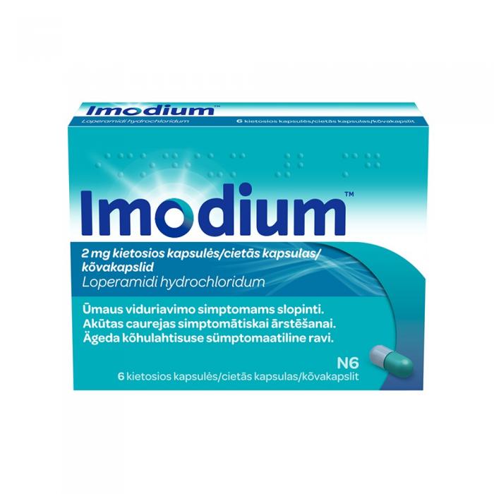 Imodium 2 mg cietās kapsulas N6