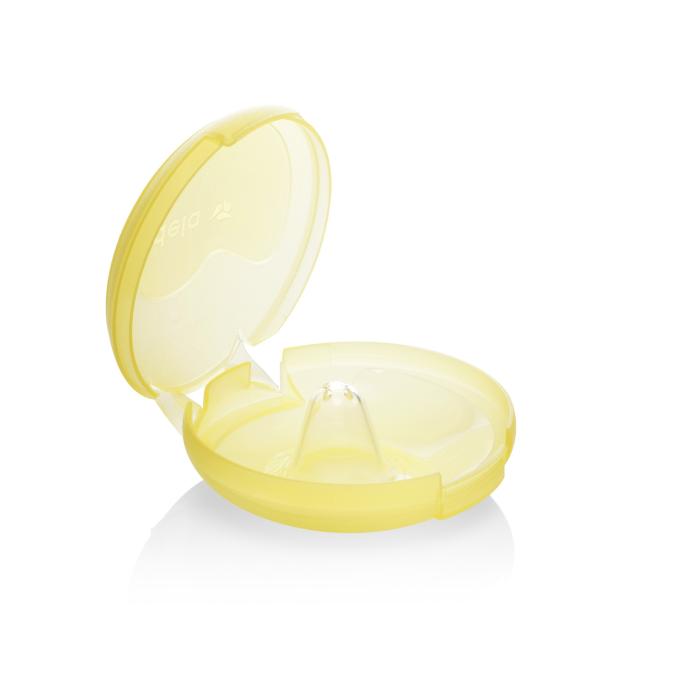 MEDELA Contact silikona krūšu galu aizsargi ar plastmasas uzglabāšanas trauciņu L izmērs N2