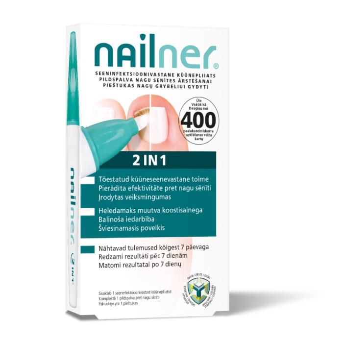 NAILNER 2in1 zīmulis pret nagu sēnīti 4ml