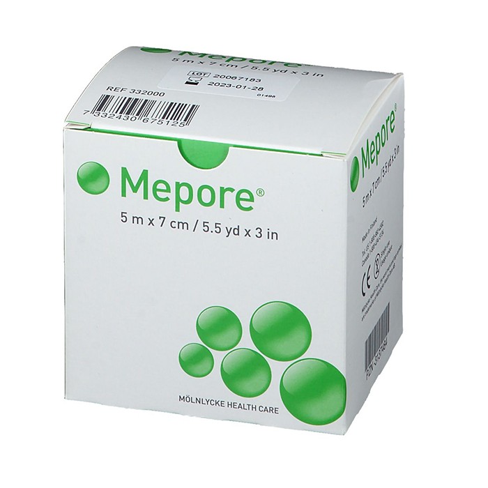 MEPORE 5m x 7cm pārsējs rullis N1