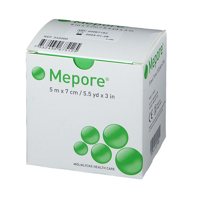 MEPORE 5m x 7cm pārsējs rullis N1