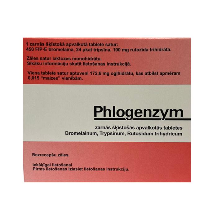 Phlogenzym zarnās šķīstošās apvalkotās tabletes N200