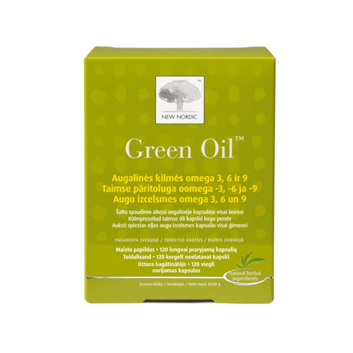 NEW NORDIC Green Oil augu izcelsmes kapsulas N120