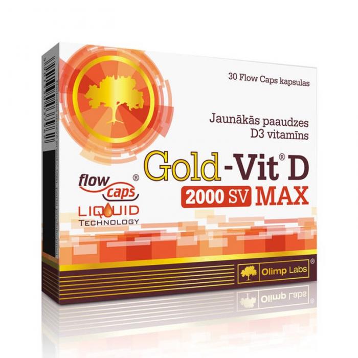 Olimp Labs® Gold – Vit D® MAX 2000 DV kapsulas N30 