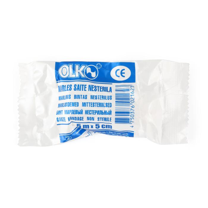 OLKO Sterila marles saite 5cm x 5 m