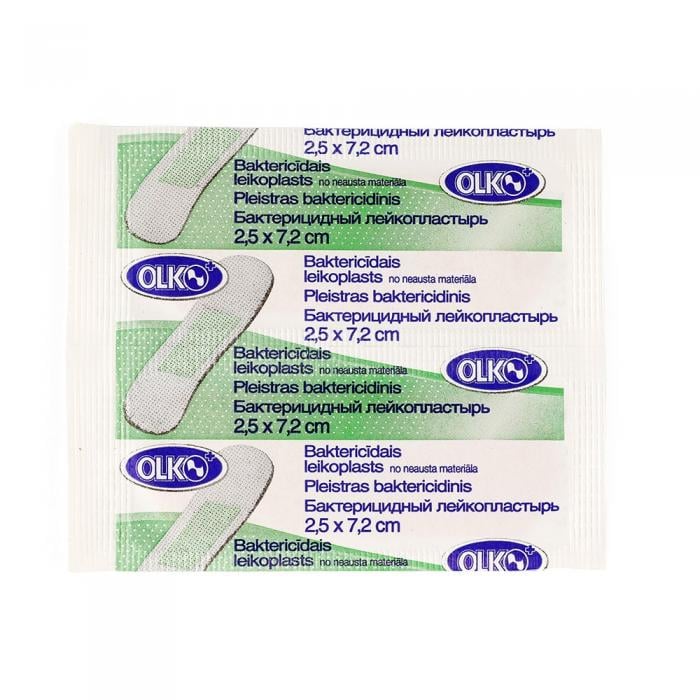 OLKO plāksteris antibakteriāls  2,5 x 7,2cm, N1x 2