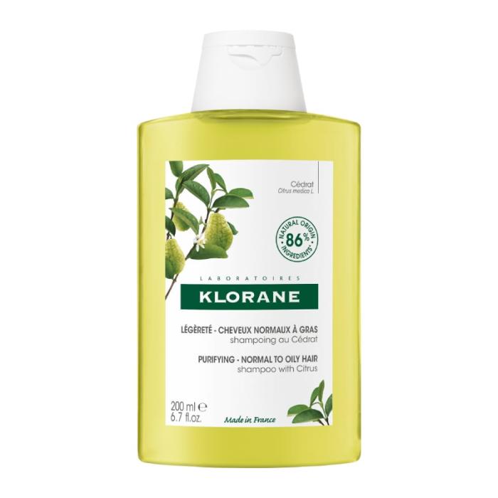 KLORANE šampūns ar citrusa augļu mīkstumu 200 ml