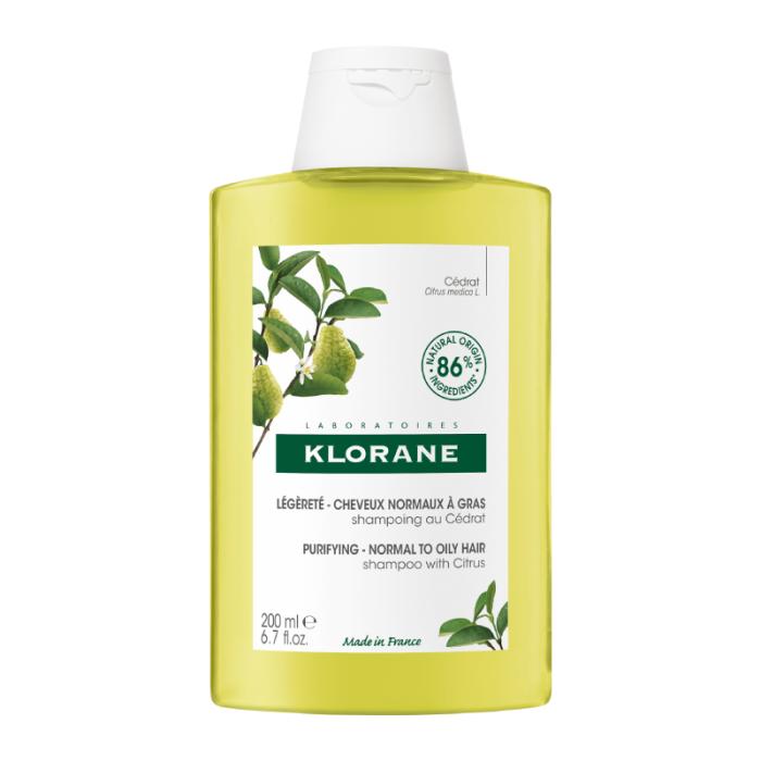 KLORANE šampūns ar citrusa augļu mīkstumu 200 ml
