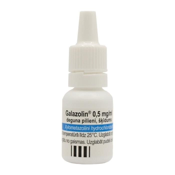 GALAZOLIN 0,5 mg/ml deguna pilieni, šķīdums 10ml