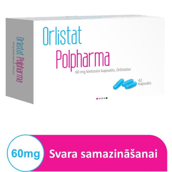 ORLISTAT Polpharma 60 mg cietās kapsulas N42