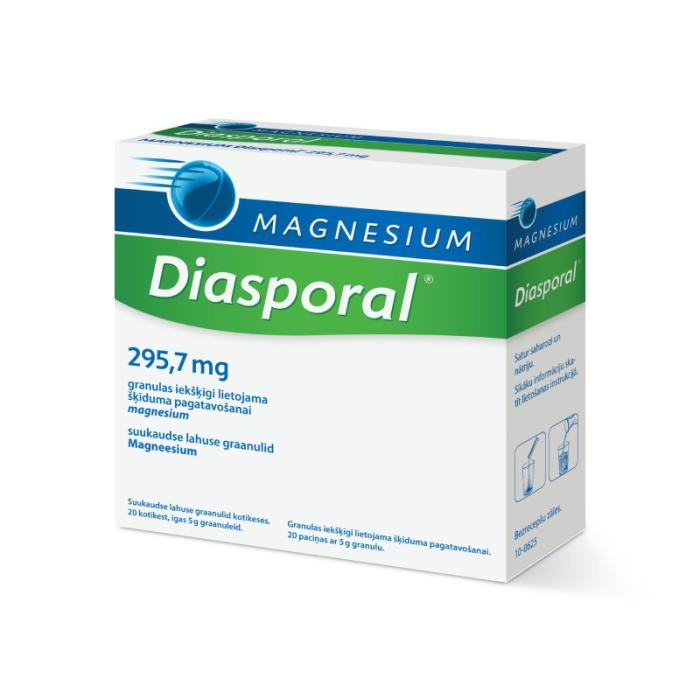 MAGNESIUM Diasporal 295,7 mg granulas N20