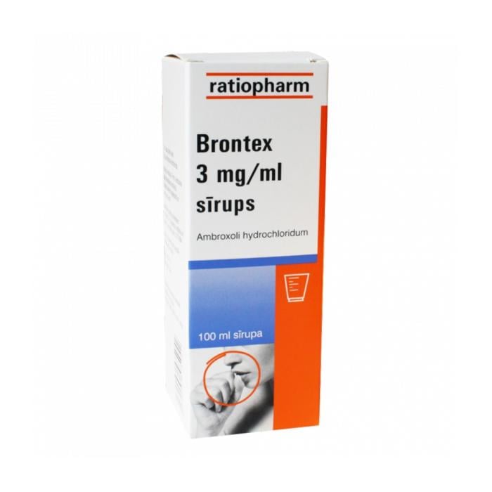 BRONTEX 3mg/ml sīrups 100 ml