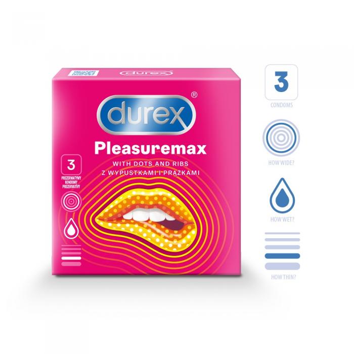 DUREX Pleasuremax prezervatīvi N3 