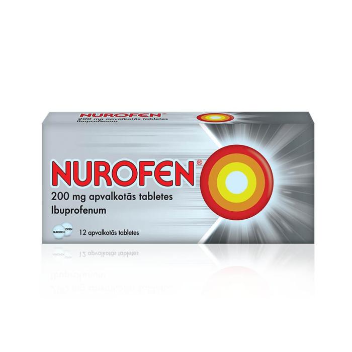 NUROFEN 200 mg apvalkotās tabletes N12