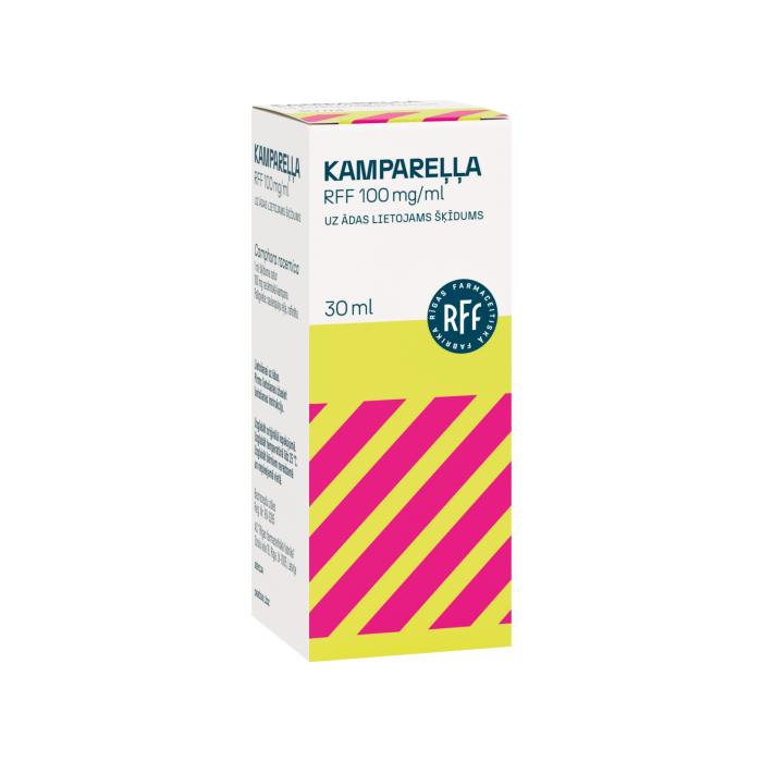 RFF Kampareļļa 100 mg/ml uz ādas lietojams šķīdums 30 ml