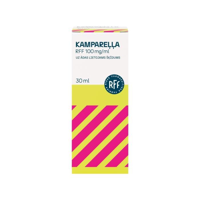 RFF Kampareļļa 100 mg/ml uz ādas lietojams šķīdums 30 ml