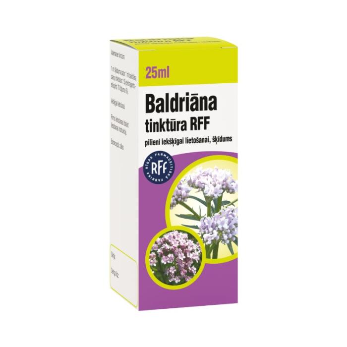 Baldriāna tinktūra RFF pilieni iekšķīgai lietošanai 25 ml