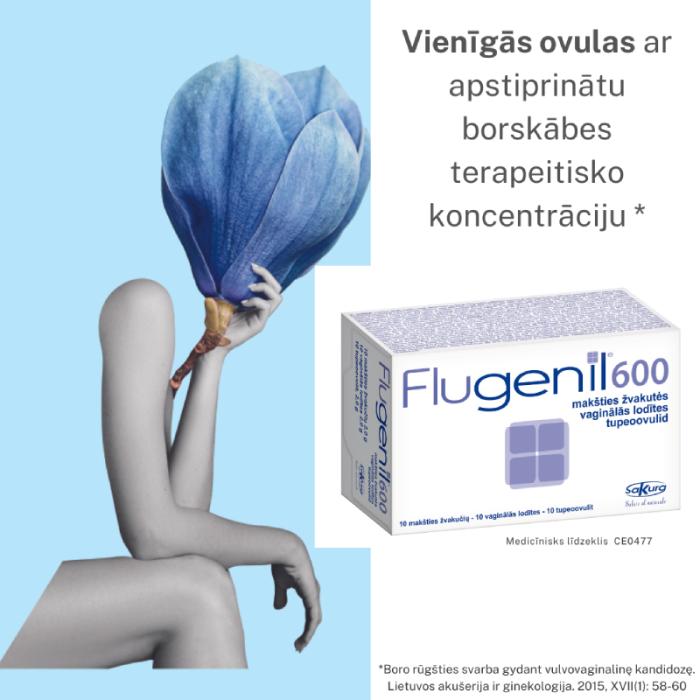 FLUGENIL 600 mg vaginālās lodītes N10