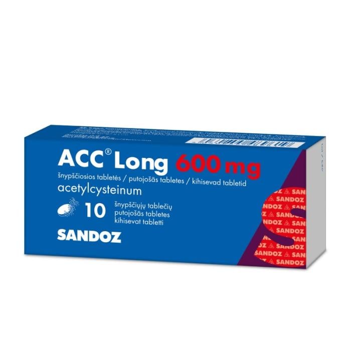 ACC Long 600 mg putojošās tabletes N10