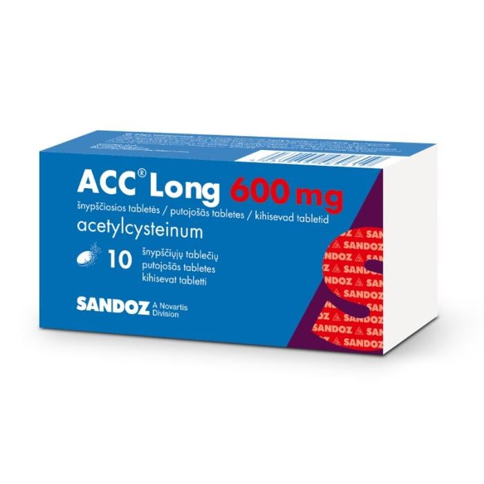 ACC Long 600 mg putojošās tabletes N10