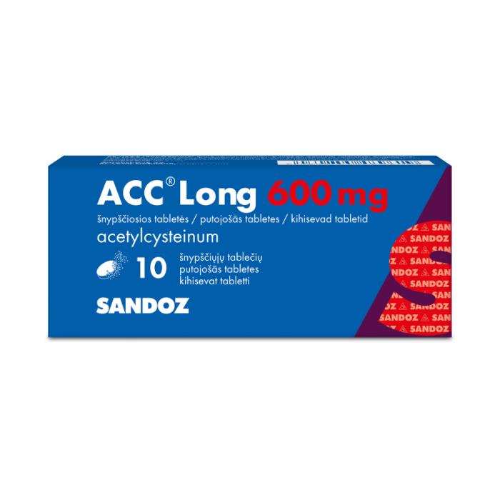 ACC Long 600 mg putojošās tabletes N10