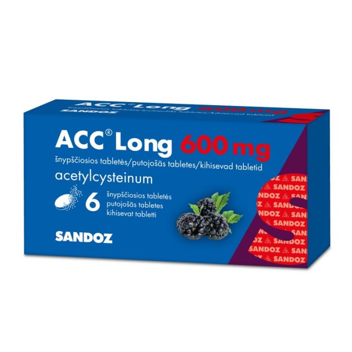 ACC Long 600 mg putojošās tabletes N6